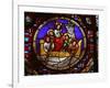 Stained Glass Window of the Miracle of Fishing, Lyon, Rhone, France, Europe-Godong-Framed Photographic Print