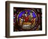 Stained Glass Window of the Miracle of Fishing, Lyon, Rhone, France, Europe-Godong-Framed Photographic Print