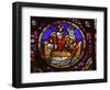 Stained Glass Window of the Miracle of Fishing, Lyon, Rhone, France, Europe-Godong-Framed Photographic Print