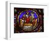 Stained Glass Window of the Miracle of Fishing, Lyon, Rhone, France, Europe-Godong-Framed Photographic Print