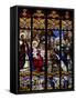 Stained Glass Window of the Visit of the Magi, St. Gatien Cathedral, Tours, Indre-Et-Loire-Godong-Framed Stretched Canvas