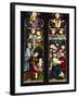 Stained Glass Window, Peterborough Cathedral, Cambridgeshire, England, United Kingdom, Europe-Lee Frost-Framed Photographic Print