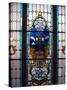 Stained Glass Window, Railway Station, Dunedin, New Zealand-David Wall-Stretched Canvas