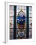 Stained Glass Window, Railway Station, Dunedin, New Zealand-David Wall-Framed Photographic Print