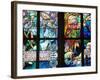 Stained Glass Window, St. Vitus's Cathedral, Prague, Czech Republic, Europe-Martin Child-Framed Photographic Print