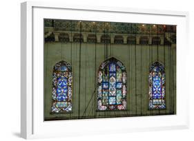 Stained Glass Window, Suleymaniye Mosque, 1557-null-Framed Photographic Print