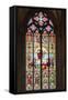 Stained-Glass Window-G and M Therin-Weise-Framed Stretched Canvas