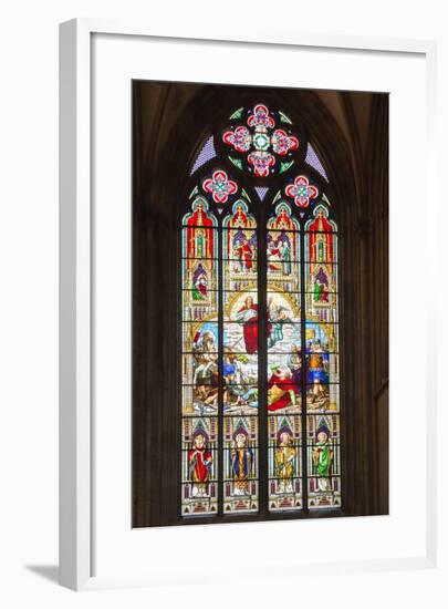 Stained-Glass Window-G and M Therin-Weise-Framed Photographic Print