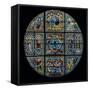 Stained Glass Window-Duccio Di buoninsegna-Framed Stretched Canvas