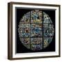 Stained Glass Window-Duccio Di buoninsegna-Framed Art Print