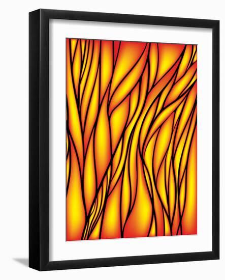 Stained Glass Window-epic44-Framed Art Print