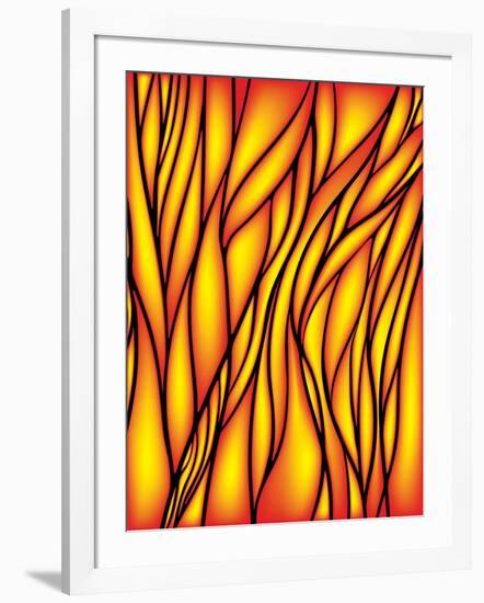 Stained Glass Window-epic44-Framed Art Print