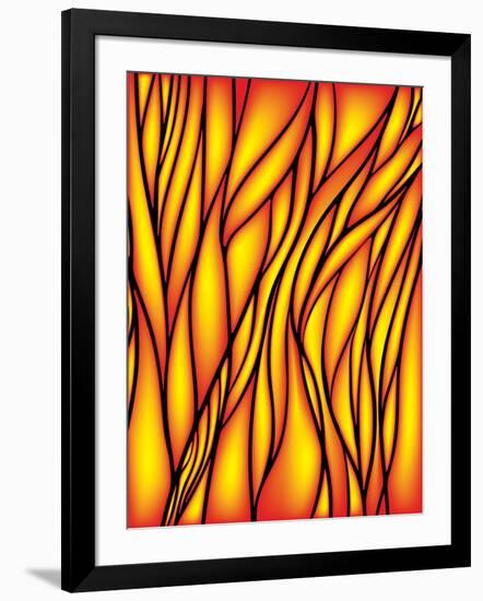 Stained Glass Window-epic44-Framed Art Print