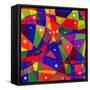 Stained-Glass Window-stekloduv-Framed Stretched Canvas