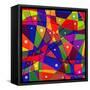 Stained-Glass Window-stekloduv-Framed Stretched Canvas