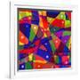 Stained-Glass Window-stekloduv-Framed Art Print