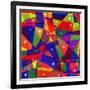 Stained-Glass Window-stekloduv-Framed Art Print