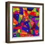 Stained-Glass Window-stekloduv-Framed Art Print