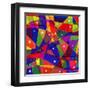 Stained-Glass Window-stekloduv-Framed Art Print