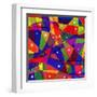 Stained-Glass Window-stekloduv-Framed Art Print