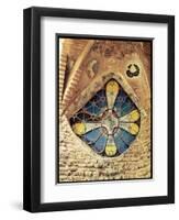 Stained Glass Window-Antoni Gaudí-Framed Giclee Print