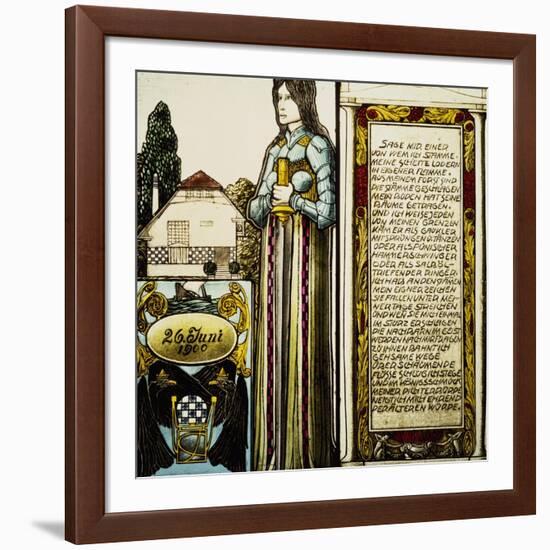 Stained-Glass Window-Joseph Maria Olbrich-Framed Giclee Print