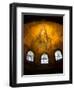 Stained Glass Windows and Artwork on Walls and Ceilings of Hagia Sophia, Istanbul, Turkey-Darrell Gulin-Framed Photographic Print