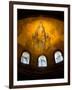 Stained Glass Windows and Artwork on Walls and Ceilings of Hagia Sophia, Istanbul, Turkey-Darrell Gulin-Framed Photographic Print