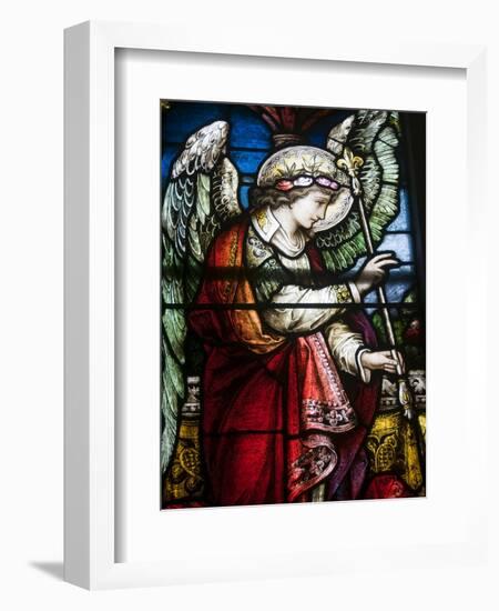 Stained Glass Windows By Harry Clarke, Diseart Institute of Education and Celtic Culture-null-Framed Photographic Print