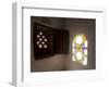 Stained Glass Windows, Dar Al Hajar, Wadi Dhar, Yemen-Michele Falzone-Framed Photographic Print