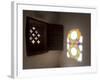 Stained Glass Windows, Dar Al Hajar, Wadi Dhar, Yemen-Michele Falzone-Framed Photographic Print