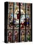 Stained Glass Windows in Cologne Cathedral, Cologne, North Rhine Westphalia, Germany-Yadid Levy-Stretched Canvas