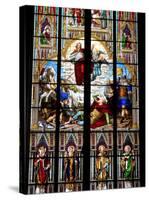 Stained Glass Windows in Cologne Cathedral, Cologne, North Rhine Westphalia, Germany-Yadid Levy-Stretched Canvas