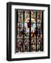 Stained Glass Windows in Cologne Cathedral, Cologne, North Rhine Westphalia, Germany-Yadid Levy-Framed Photographic Print