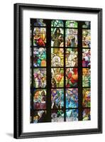 Stained Glass Windows of St. Vitus Cathedral-null-Framed Photo