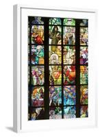 Stained Glass Windows of St. Vitus Cathedral-null-Framed Photo