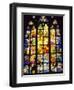 Stained Glass Windows, St. Vitus Cathedral, Prague, Czech Republic, Europe-Nigel Francis-Framed Photographic Print