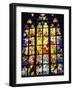 Stained Glass Windows, St. Vitus Cathedral, Prague, Czech Republic, Europe-Nigel Francis-Framed Photographic Print