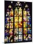 Stained Glass Windows, St. Vitus Cathedral, Prague, Czech Republic, Europe-Nigel Francis-Mounted Photographic Print