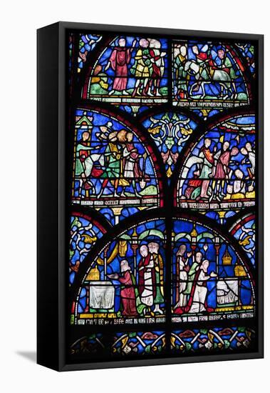 Stained Glass-null-Framed Stretched Canvas
