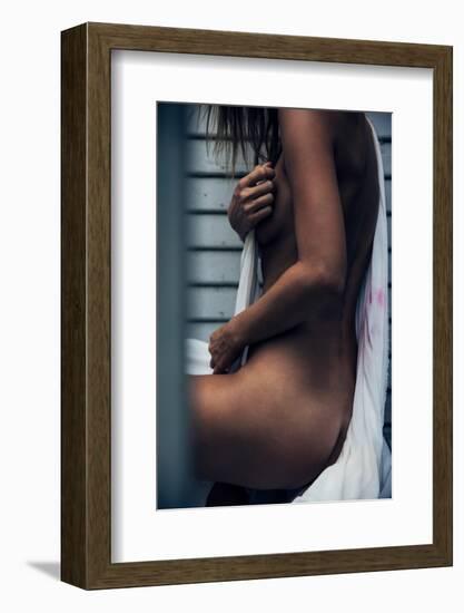 Stained-Sebastian Black-Framed Photo