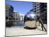 Stainless Steel Sculpture By Kevin Atherton, Clarence Dock, Leeds, West Yorkshire, England, Uk-Peter Richardson-Mounted Photographic Print
