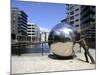 Stainless Steel Sculpture By Kevin Atherton, Clarence Dock, Leeds, West Yorkshire, England, Uk-Peter Richardson-Mounted Photographic Print