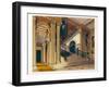 Stair Case, Buckingham House, 'The History of Royal Residences', engraved by William James Bennett-Richard Cattermole-Framed Giclee Print