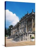 Staircase at Entrance, Chateau De Versigny-null-Stretched Canvas