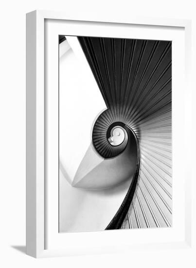 Staircase at Old Point Loma Lighthouse at Cabrillo National Monument-Andrew Shoemaker-Framed Photographic Print