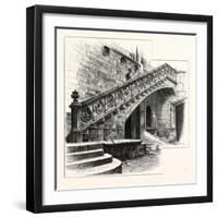 Staircase at the Entrance to the Casa De La Disputacion. Barcelona, Spain-null-Framed Giclee Print