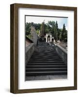 Staircase Behind Cathedral, Vittorio Veneto, Veneto, Italy-null-Framed Giclee Print