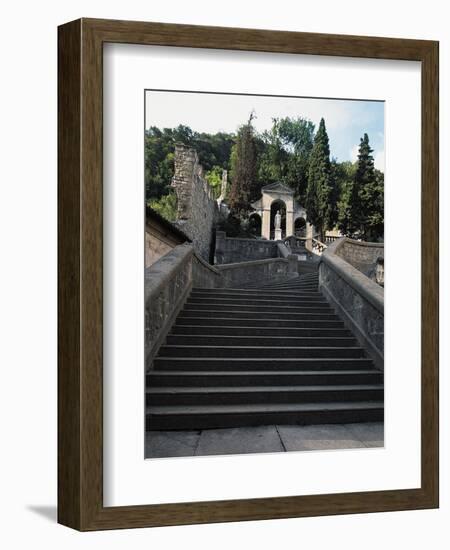 Staircase Behind Cathedral, Vittorio Veneto, Veneto, Italy-null-Framed Giclee Print