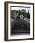 Staircase Behind Cathedral, Vittorio Veneto, Veneto, Italy-null-Framed Giclee Print